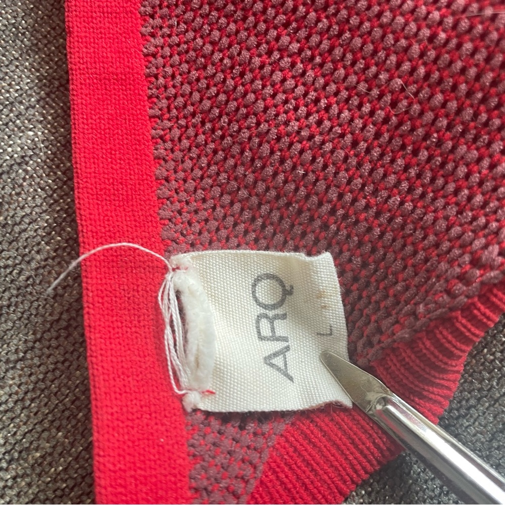 ARQ Red Halter Bikini Top - Picture 3 of 4